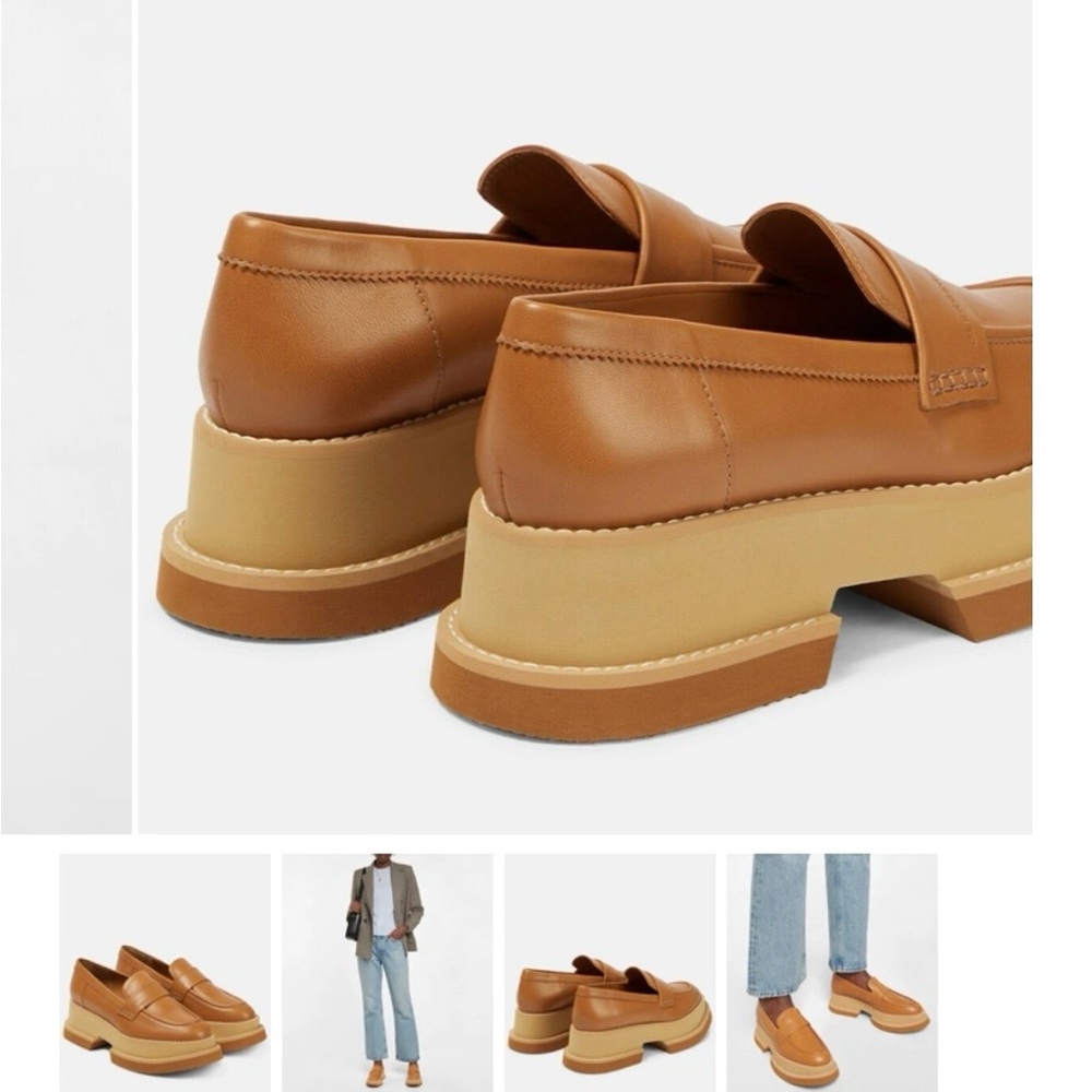 Robert Clergerie Chunky Platform Loafers. My size is 8.5 fits me perfectly. - Picture 4 of 7